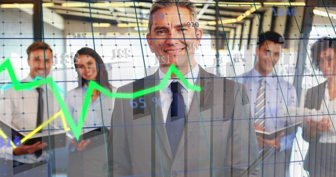 Business Team Analyzing Financial Data with Charts - Free Images, Stock Photos and Pictures on Pikwizard.com