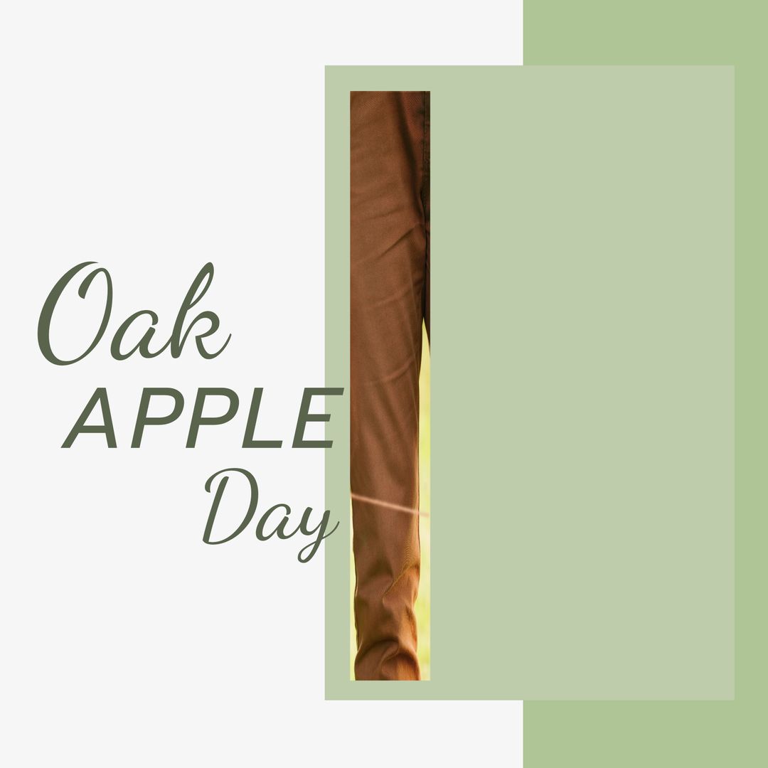 Oak Apple Day Celebration Design with Traditional Elements