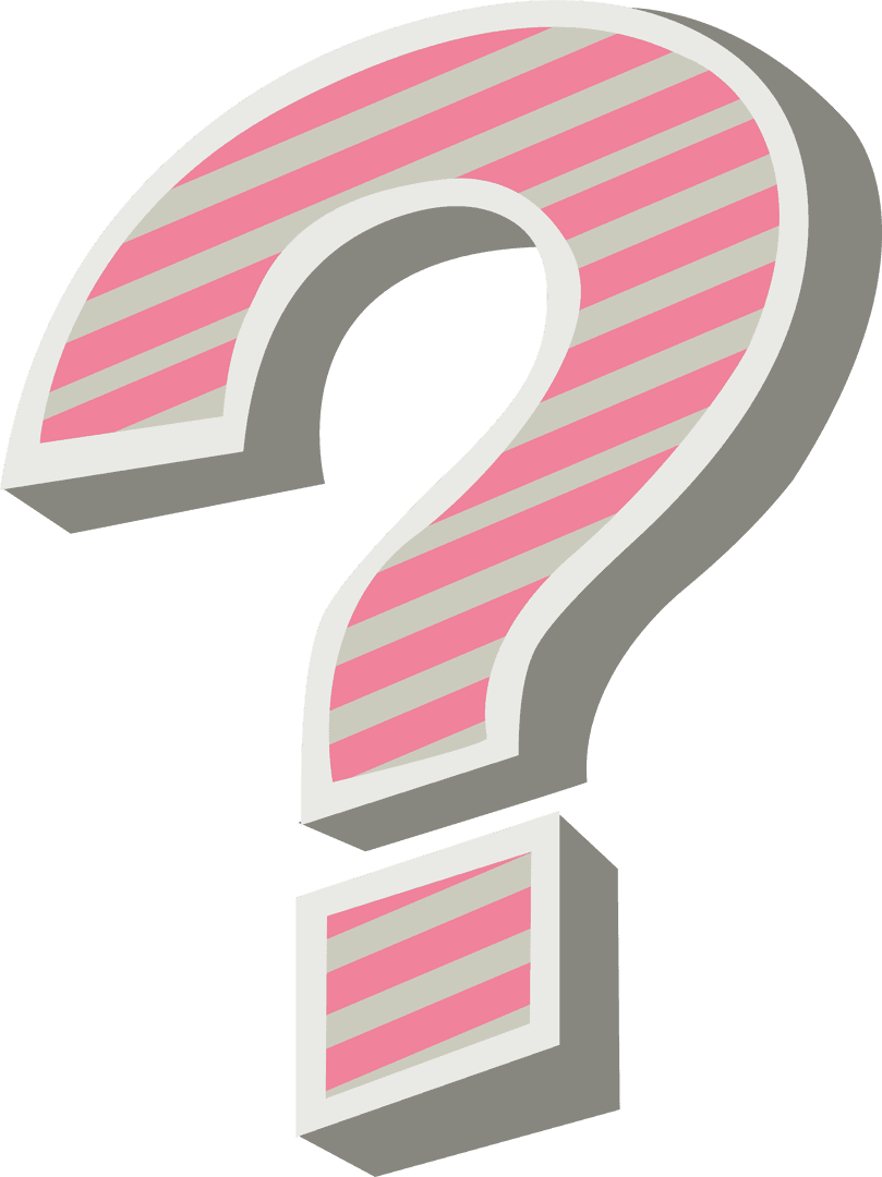 Transparent Striped Pink Question Mark Icon Vector - Download Free Stock Images Pikwizard.com