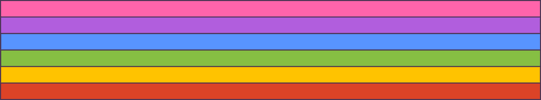 Horizontal Transparent Stripes with Vibrant Colors