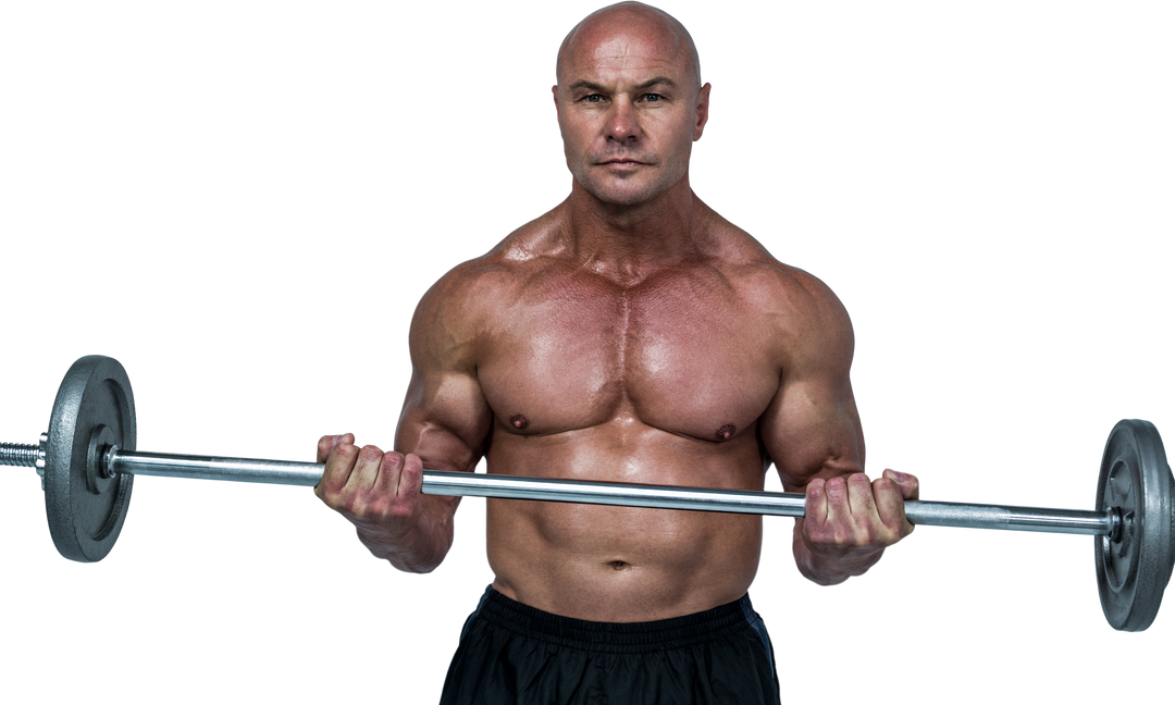 Transparent Bodybuilder Lifting Crossfit Barbell Fiercely - Download Free Stock Images Pikwizard.com