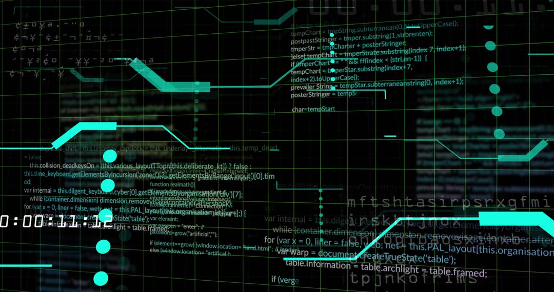 Digital Data Processing with Futuristic Interface Themes