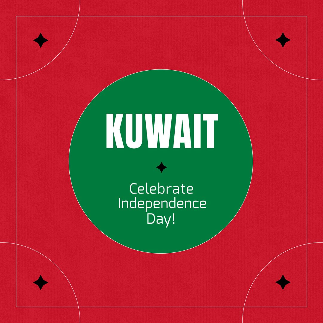 Kuwait Independence Day Celebration Retro Design - Download Free Stock Templates Pikwizard.com