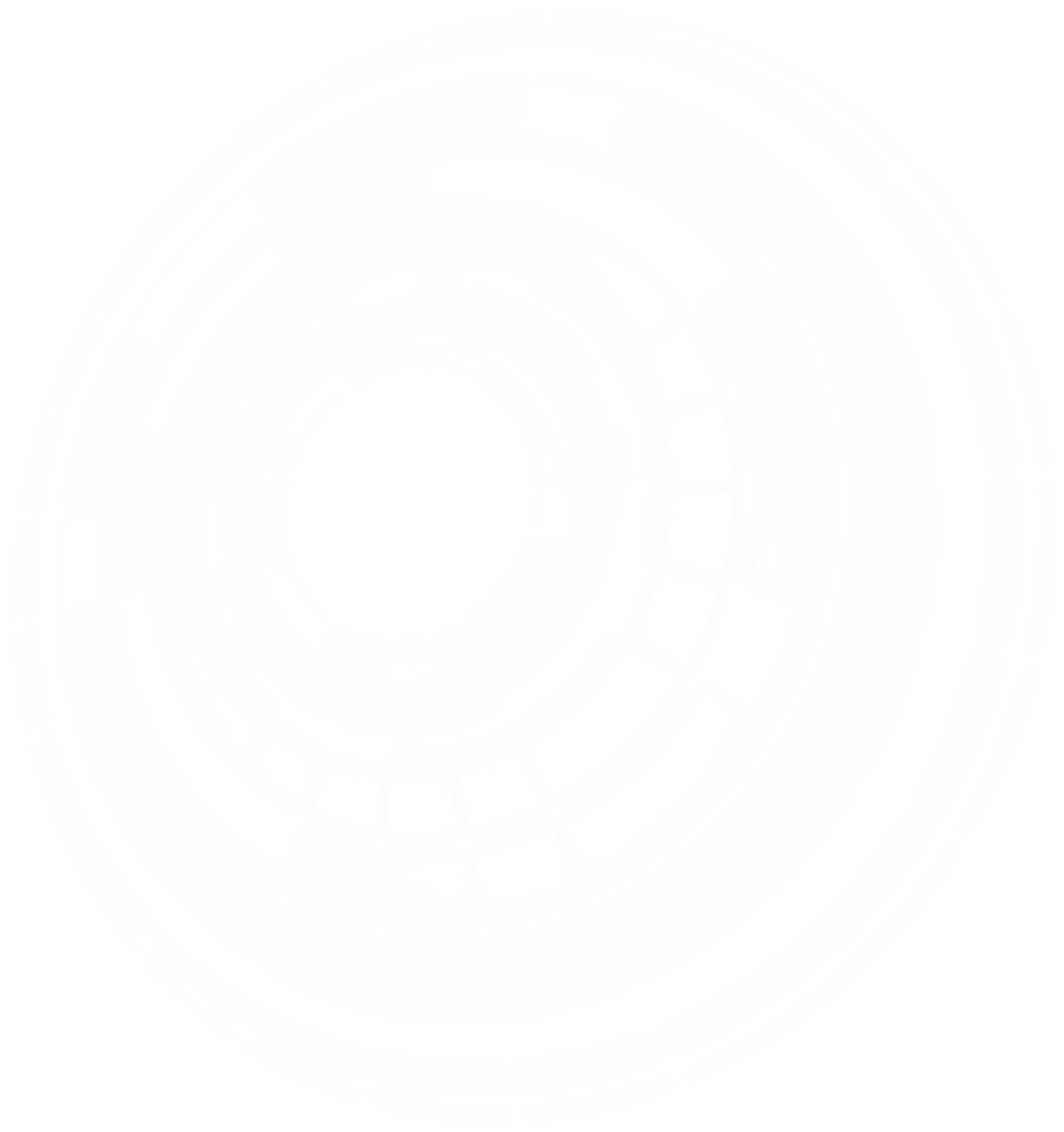 Digital Circular Blueprint on Transparent Background Illustration