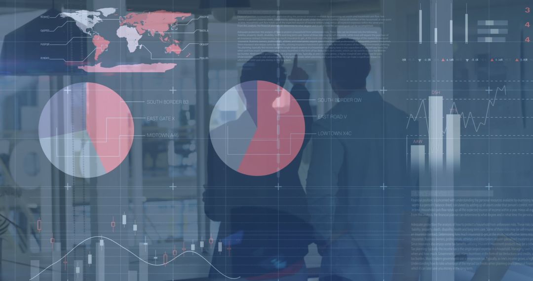 Global Business Data Analysis in Modern Office Setting