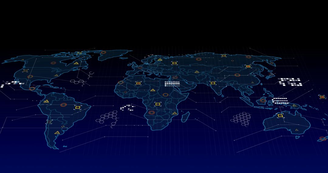 data-driven world map display artificial intelligence and analytics - Free Images, Stock Photos and Pictures on Pikwizard.com