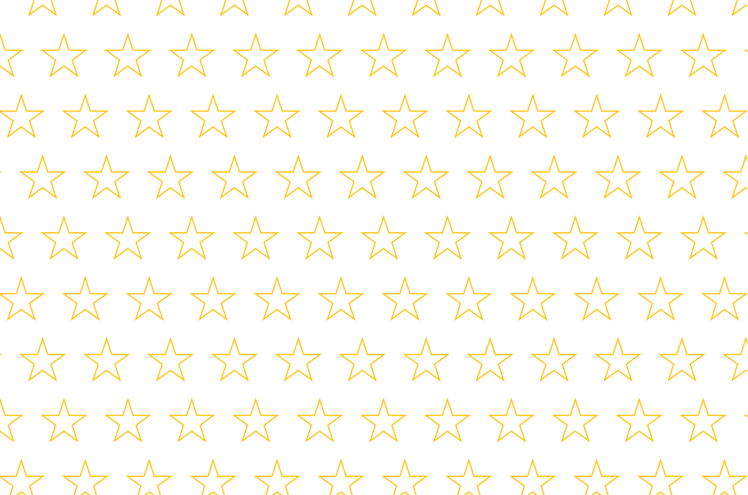 Yellow Stars Pattern on Transparent Background for Creative Designs