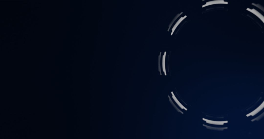 Futuristic Digital Scope Scanning Light Trails