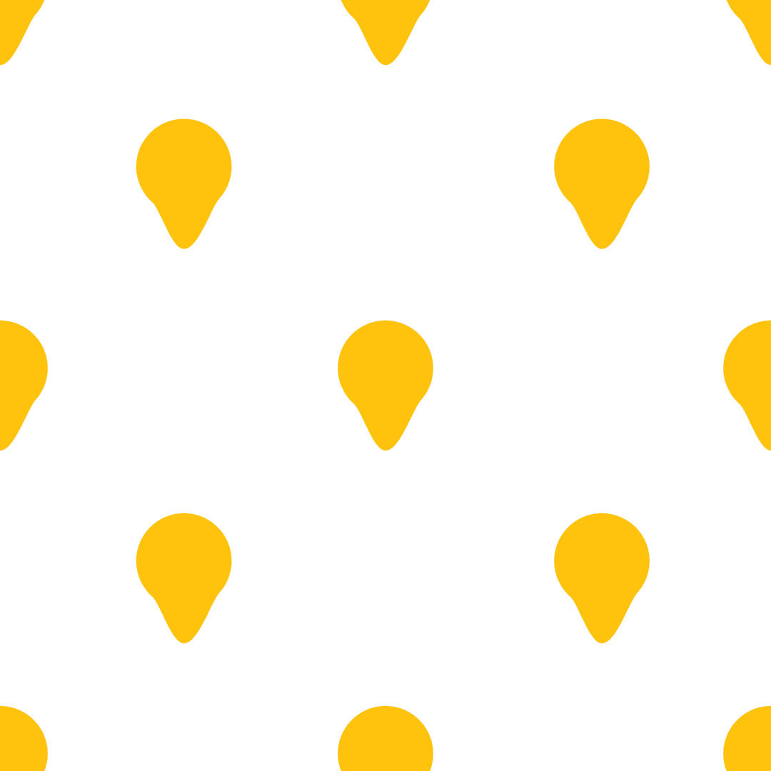 Yellow Geometric Shapes Pattern on Transparent Background