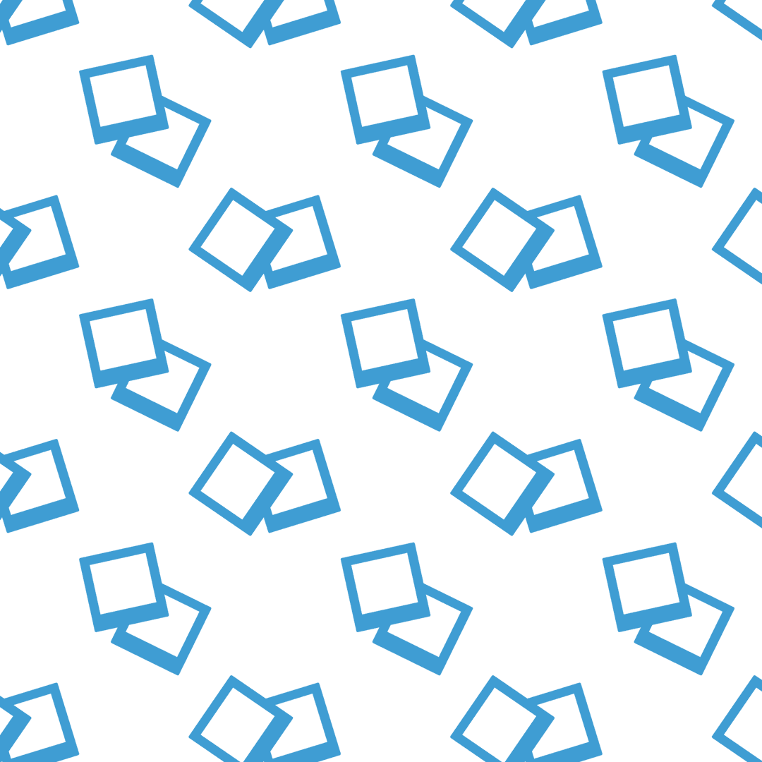 Abstract Blue Repeated Shapes on Transparent Background