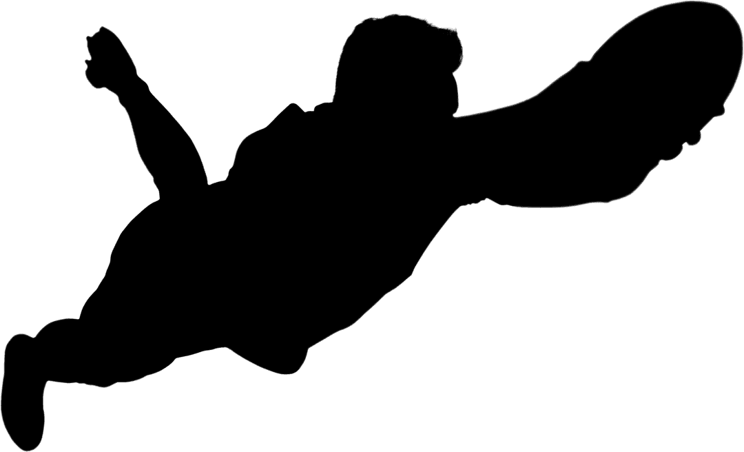 Silhouette of Rugby Player Scoring with Transparent Style