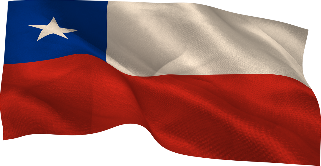 Transparent Chilean Flag Wave Design on Clear Background - Download Free Stock Images Pikwizard.com