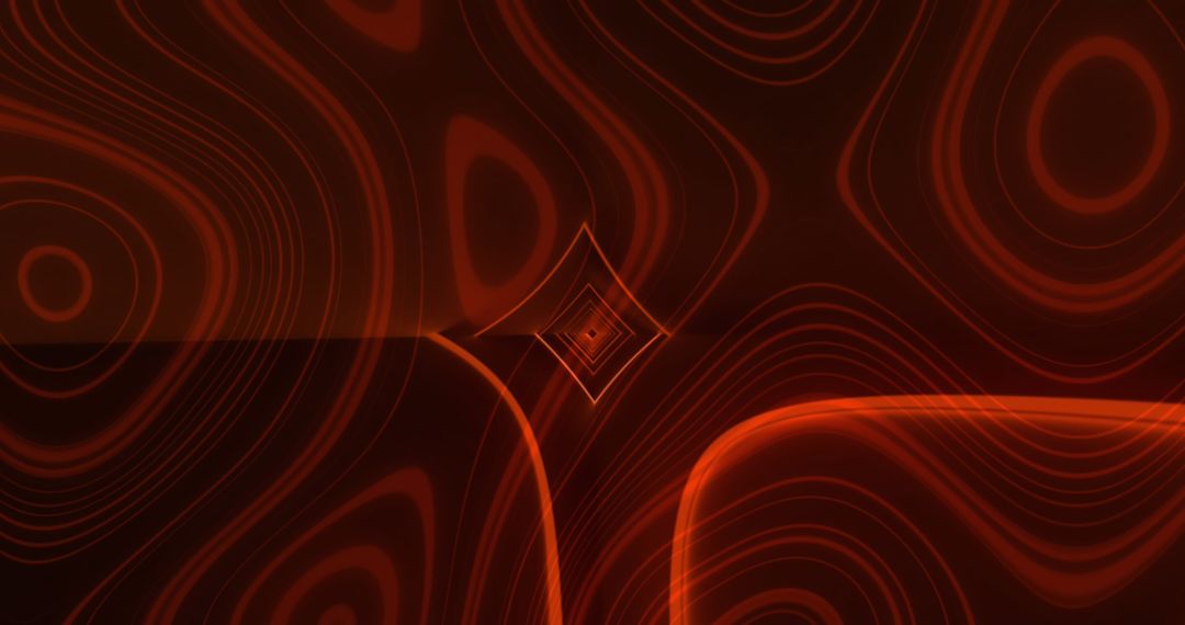 Abstract Pattern with Red Light Trails on Black Background