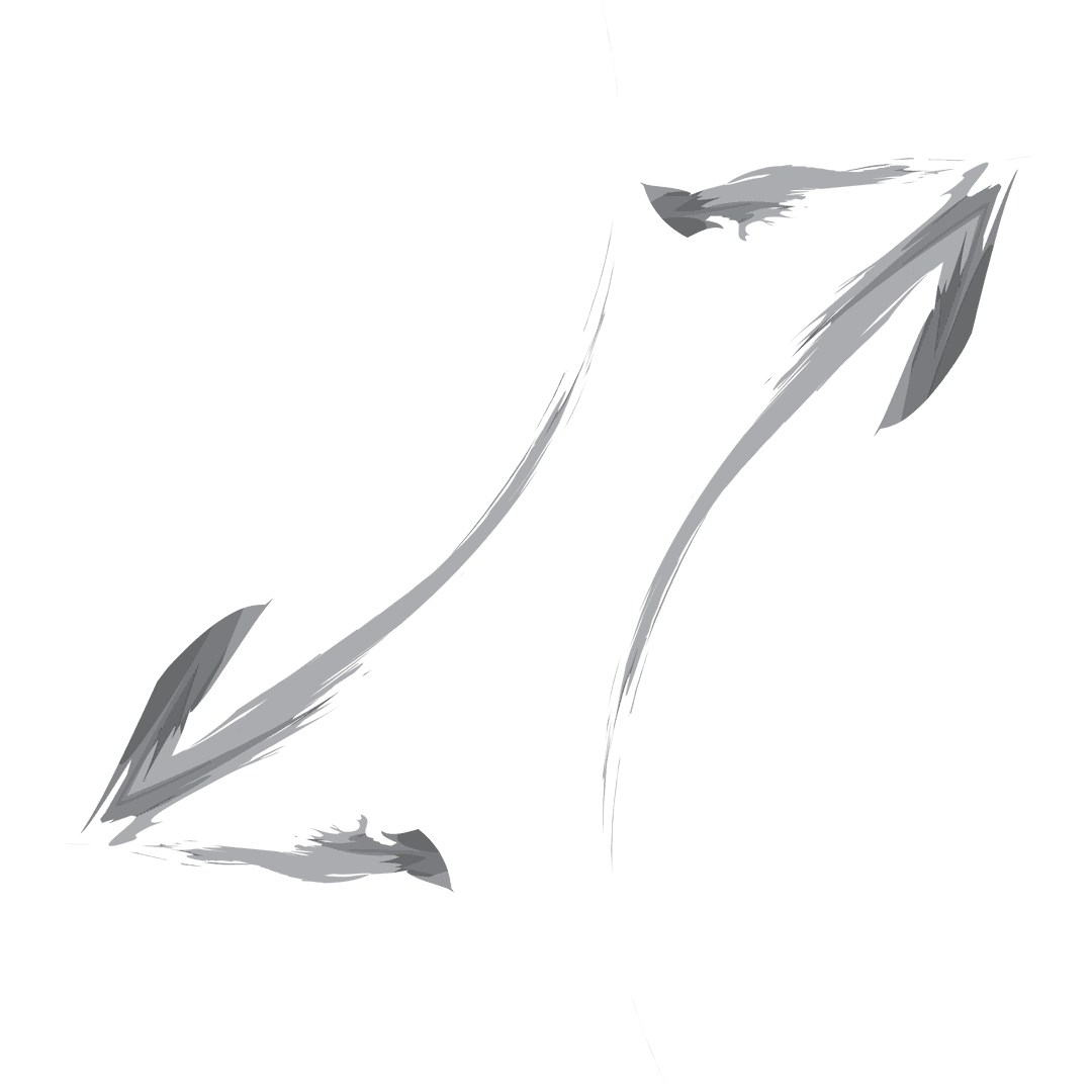 Grey Diagonal Arrows Transparent Background