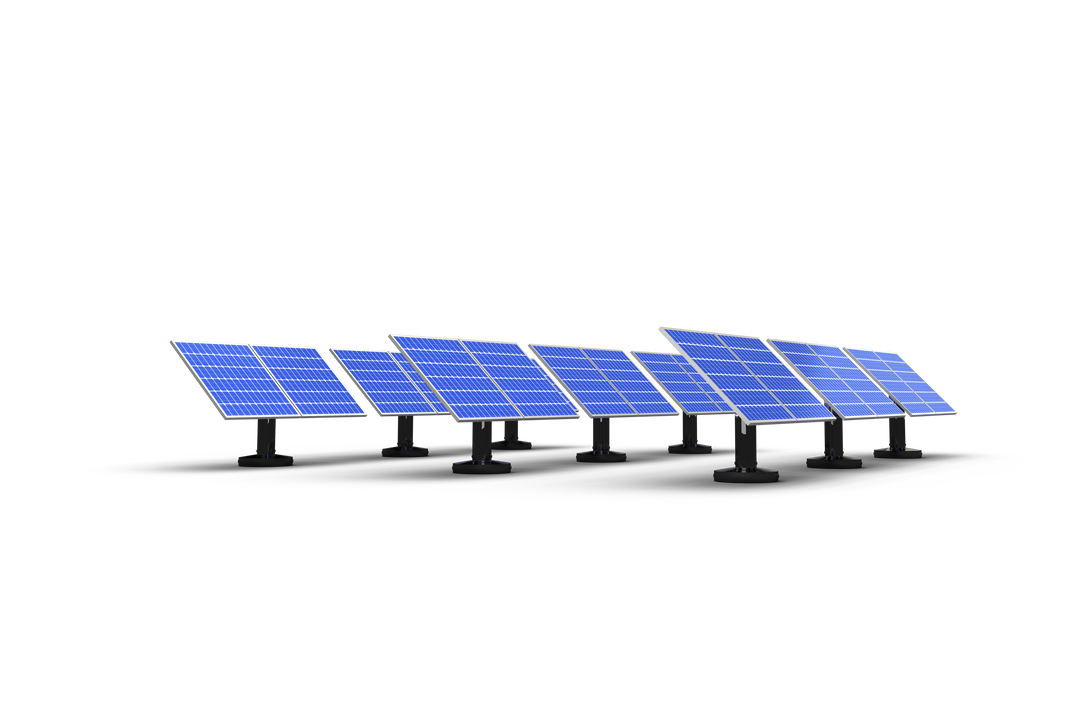 Blue Solar Panels Isolated on Transparent Background - Download Free Stock Images Pikwizard.com