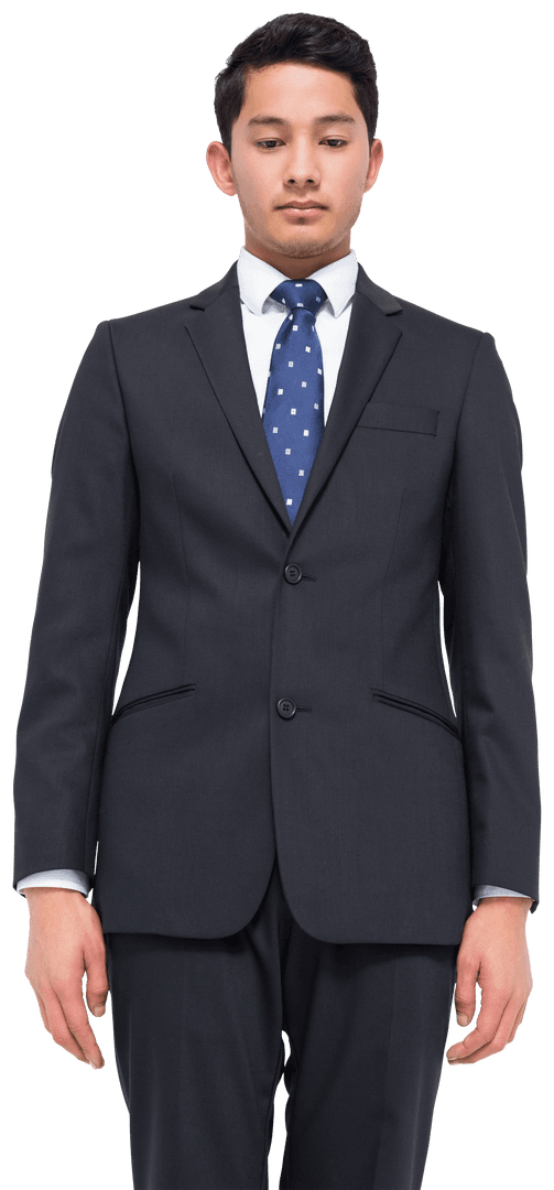 Businessman in Suit on Transparent Background