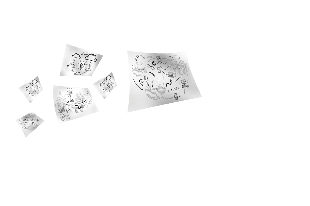 Digital Network Designs with Transparent Icons on Sheet - Download Free Stock Images Pikwizard.com