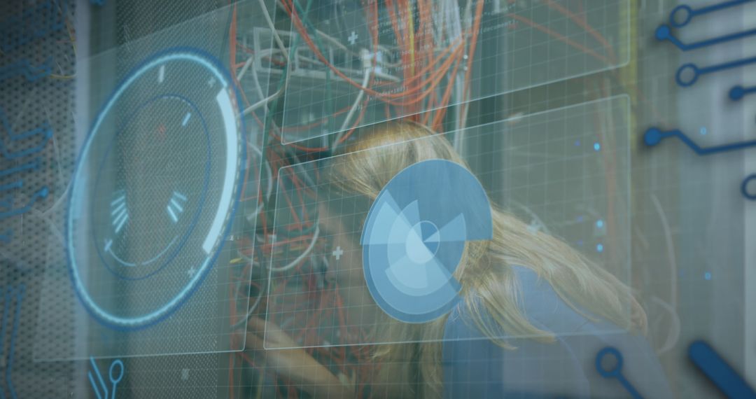 Digital Interface with Holographic Data Overlay