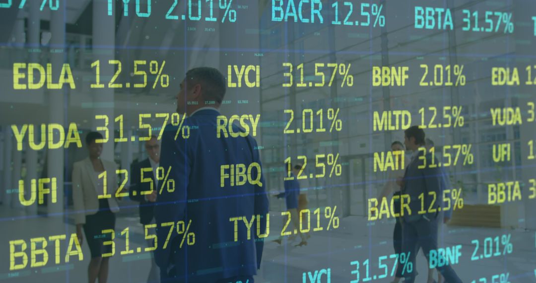 BUSINESS PEOPLE AND FINANCIAL DATA CONCEPTUAL IMAGE