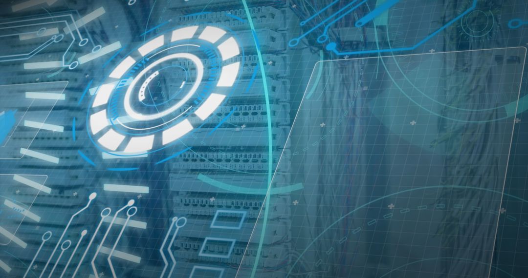 Futuristic Data Processing Technology Visual Concept