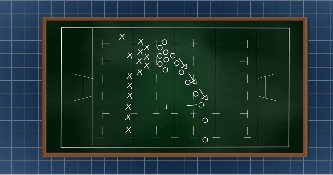 Chalkboard Football Play Strategy Analysis - Free Images, Stock Photos and Pictures on Pikwizard.com