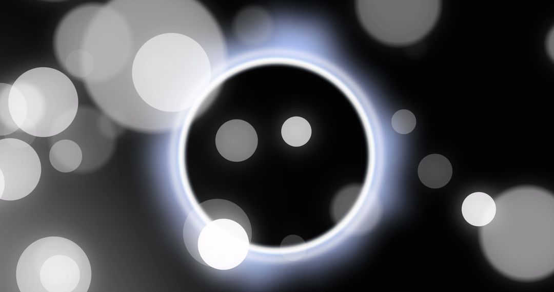 Abstract Light Circles and Shapes on Dark Background - Free Images, Stock Photos and Pictures on Pikwizard.com