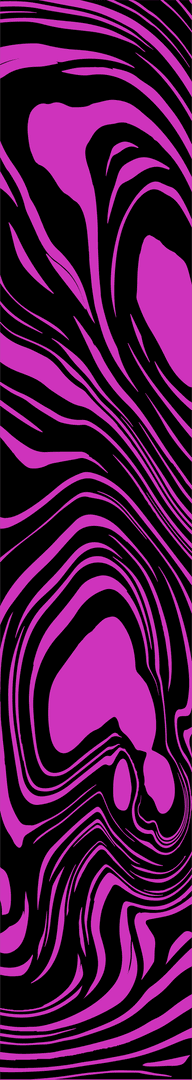 Magenta and Black Fluid Swirls on Transparent Background