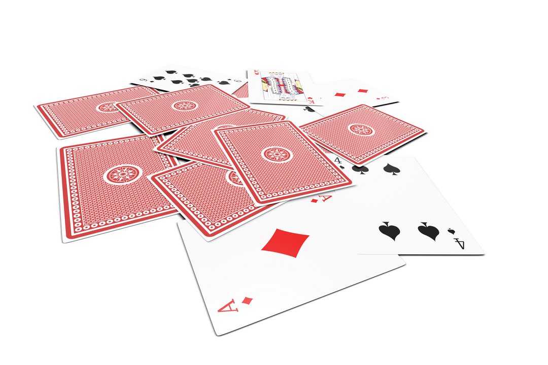 Transparent Spread of Playing Cards with Ace of Diamonds Emphasis - Download Free Stock Images Pikwizard.com