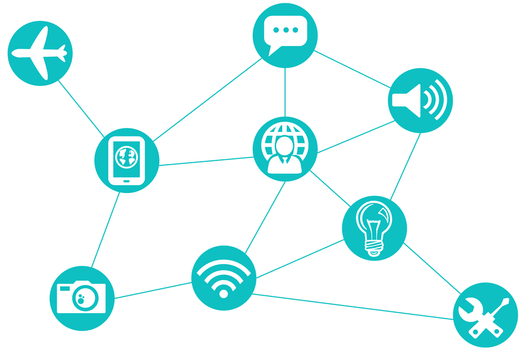 Transparent Network Scatter with Digital Symbol Connections