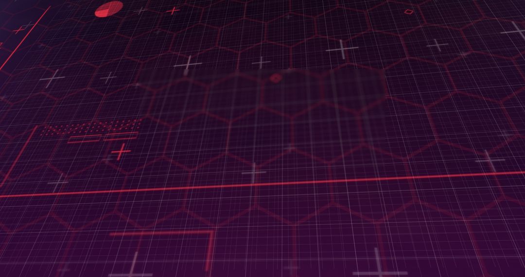 Futuristic Red Hexagonal Network on Digital Interface - Free Images, Stock Photos and Pictures on Pikwizard.com
