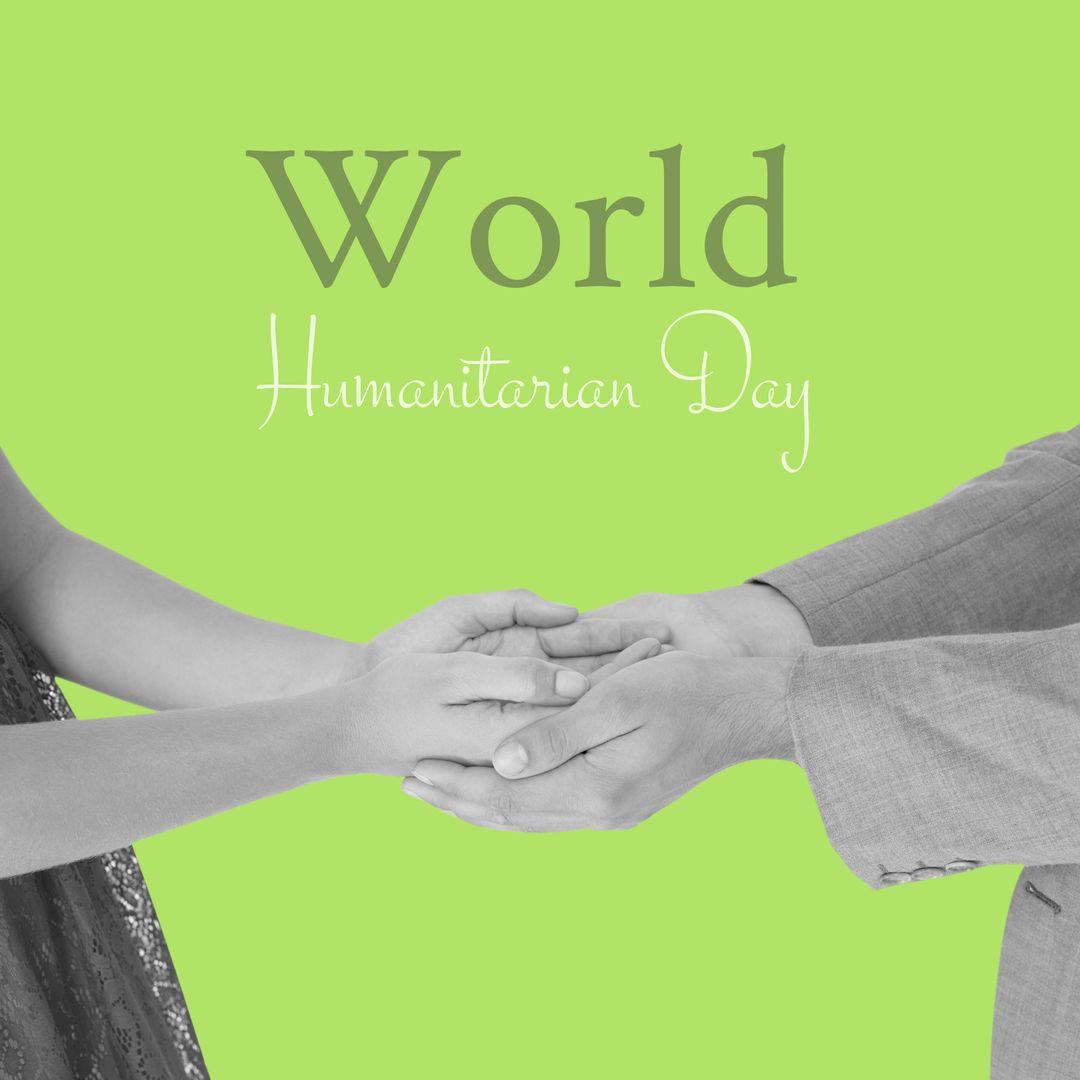 Hands Holding in Unity for World Humanitarian Day
