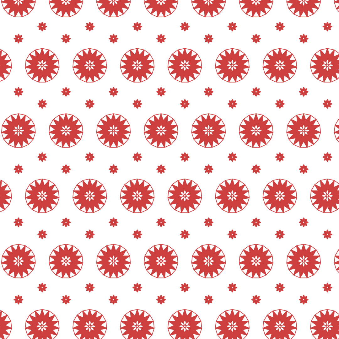 Red Circle and Star Pattern on Transparent Background Vector - Download Free Stock Images Pikwizard.com
