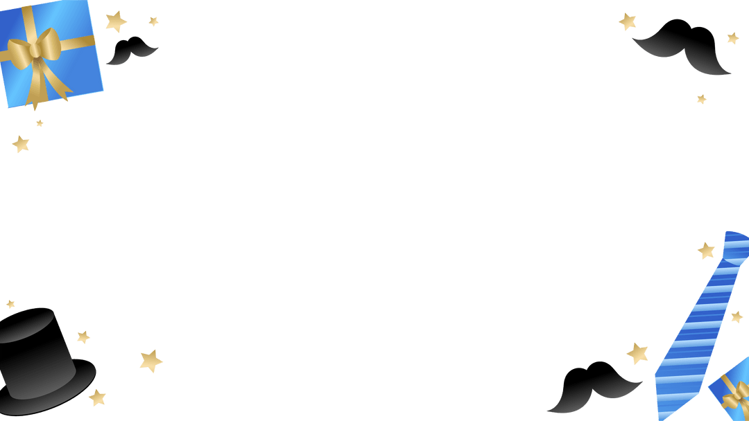 Fathers Day Festive Frame Transparent Background