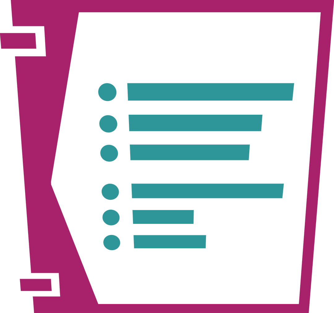 Digital Notebook Page with Bullet Points on Transparent Background - Download Free Stock Images Pikwizard.com