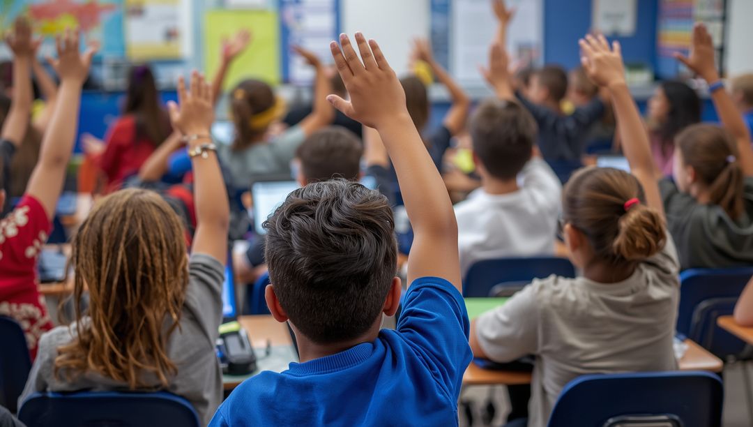 Diverse Classroom Students Engaged in Learning Activity