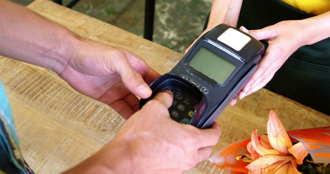 Using Contactless Payment Terminal at Checkout Counter - Free Images, Stock Photos and Pictures on Pikwizard.com