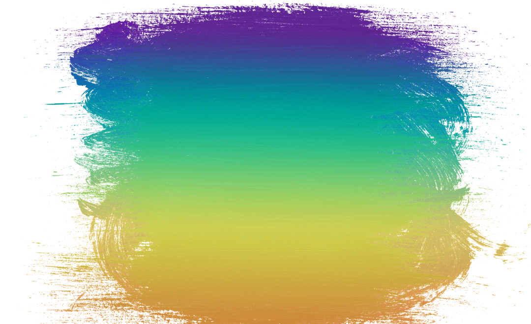 Colorful Abstract Splash Shape on Transparent Background