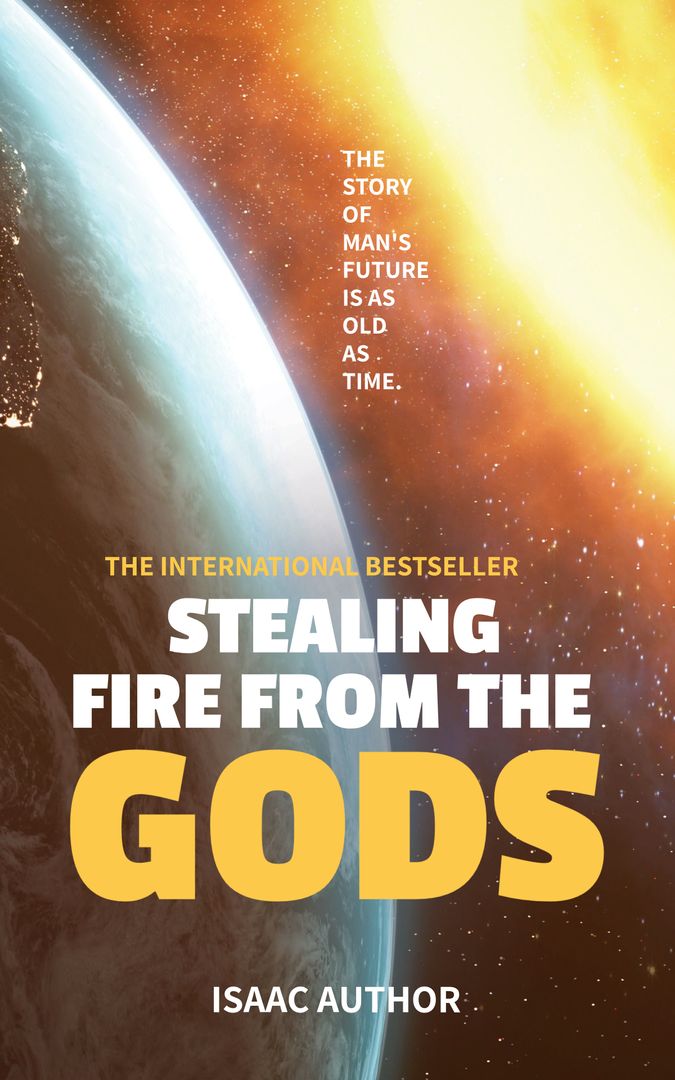 Cosmic Exploration and Epic Adventure Concept Book Cover Design