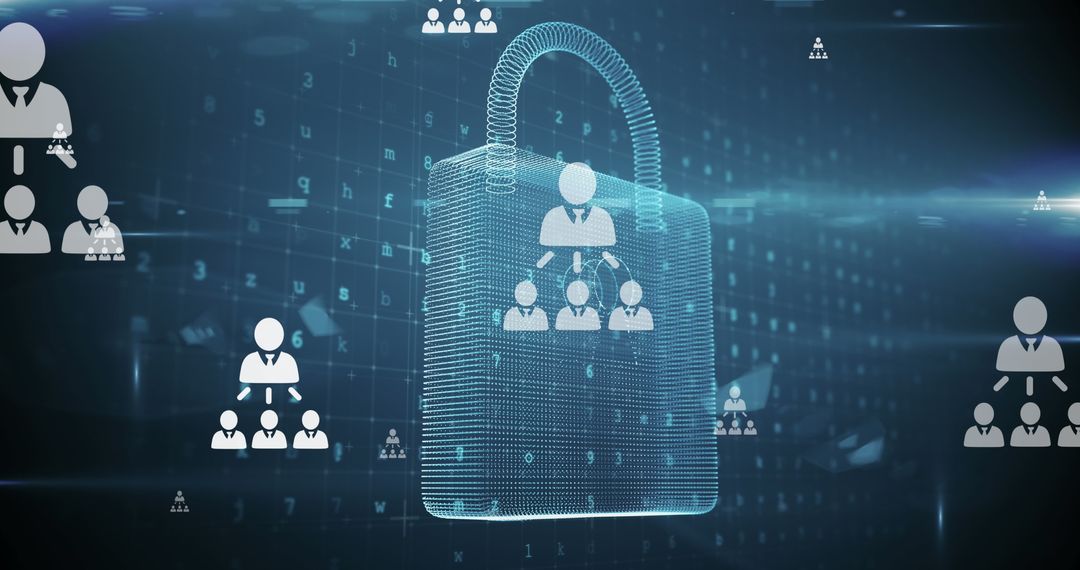 Online Security Padlock in Digital Network Interface