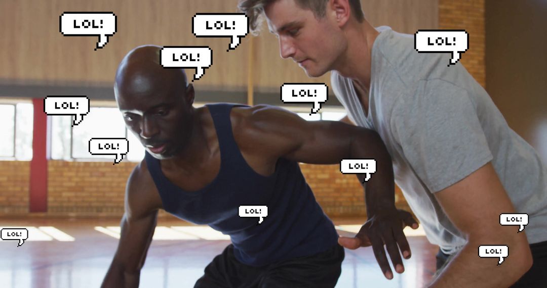 Dance Training Concept with Workout Team Featuring Humor