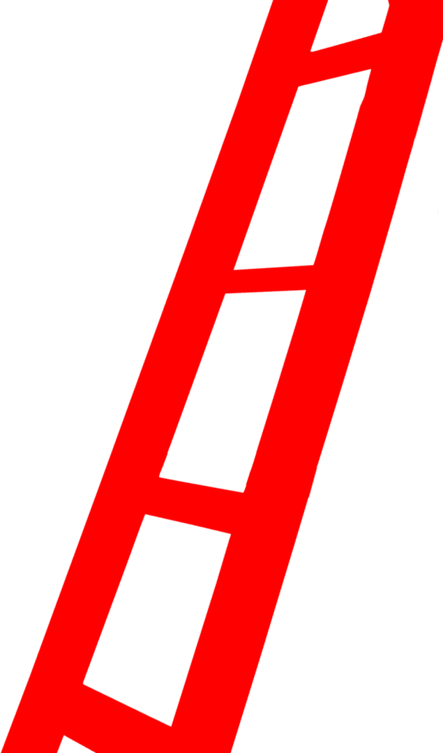 Red Ladder Siding with Transparent Background