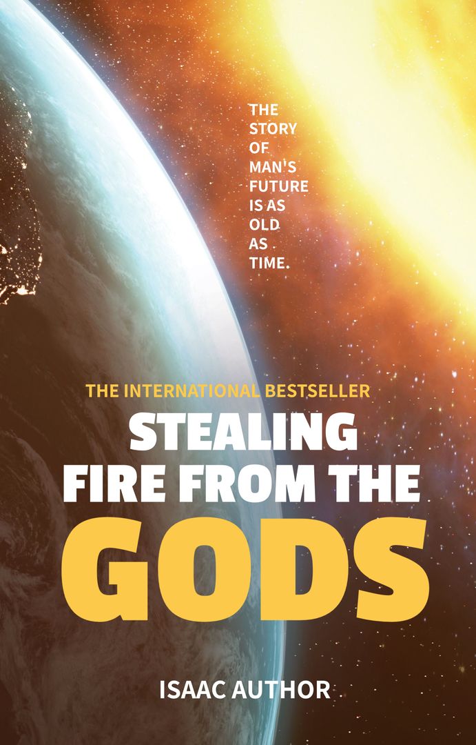 Epic Space Adventure with Earth and Fiery Cosmos Hemisphere