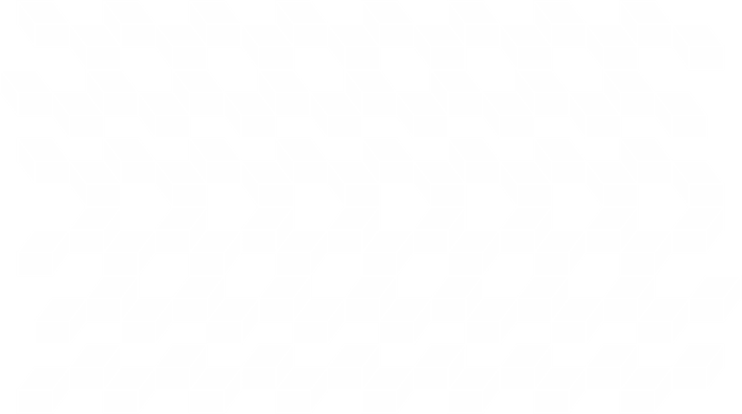 White 3D Cubes Pattern on Transparent Background