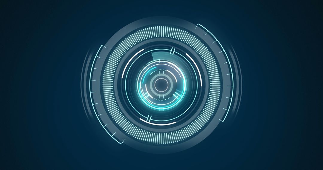 Futuristic HUD Interface with Digital Data Display