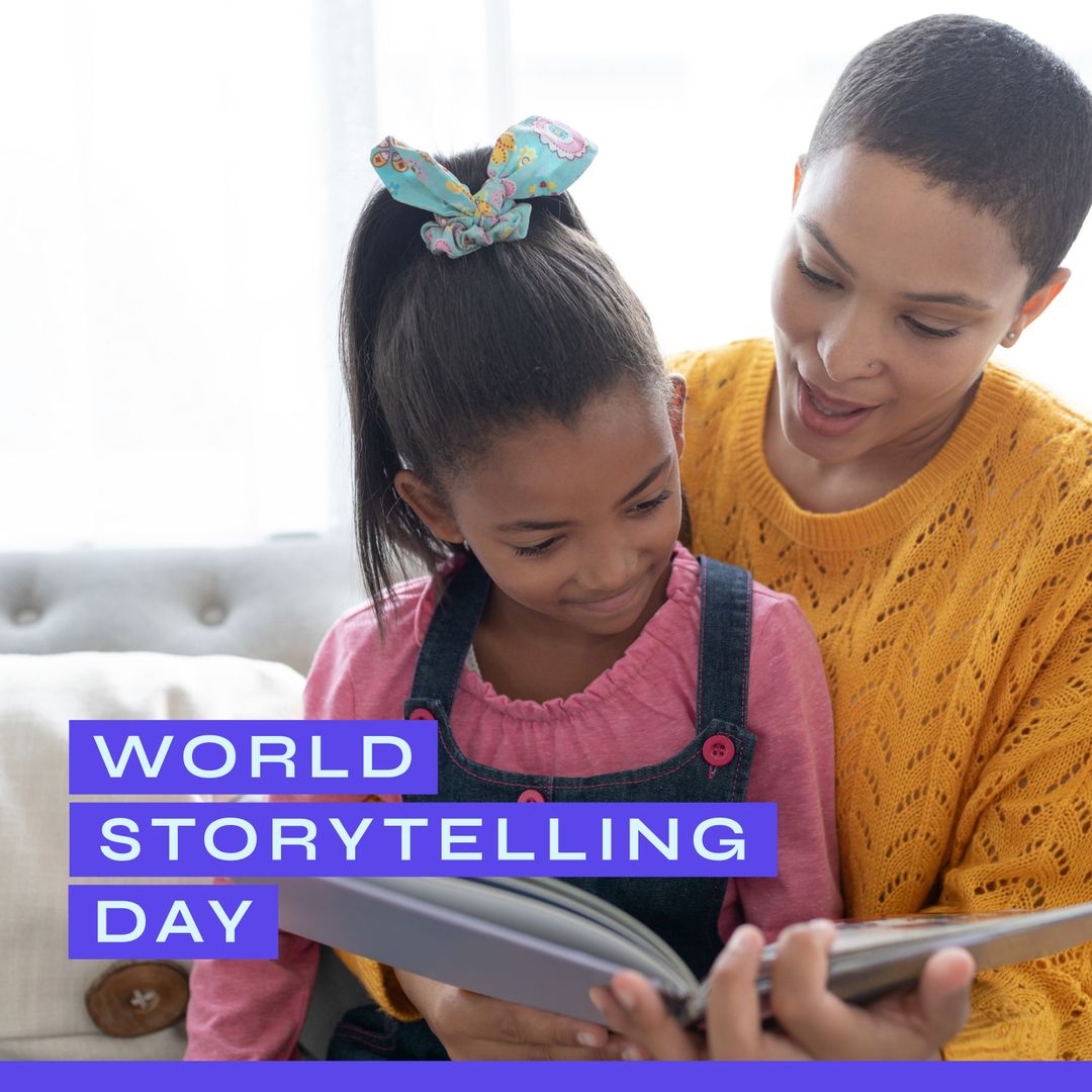 Mother and Daughter Bonding on World Storytelling Day
