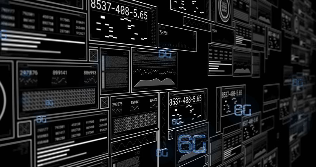 6G Network Digital Interface with Data Processing Background