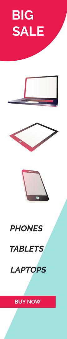 Big Sale Banner Featuring Latest Technology Gadgets