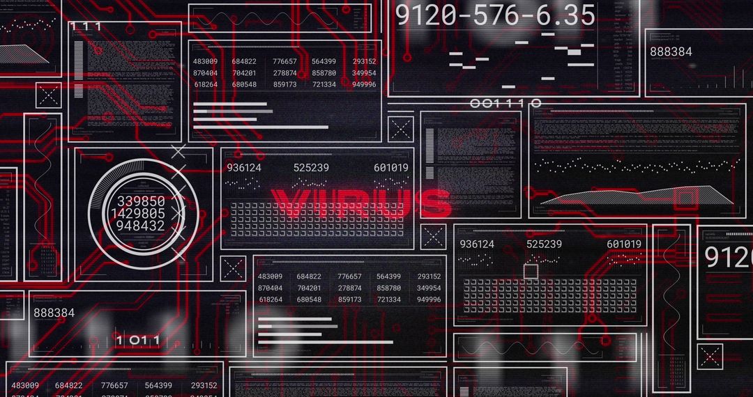 Digital Virus Warning with Holographic Interface Design