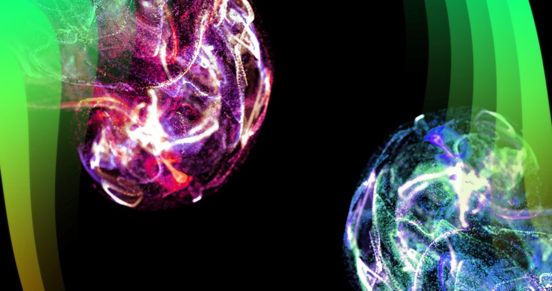 Colorful Abstract Brains with Gradient Effect