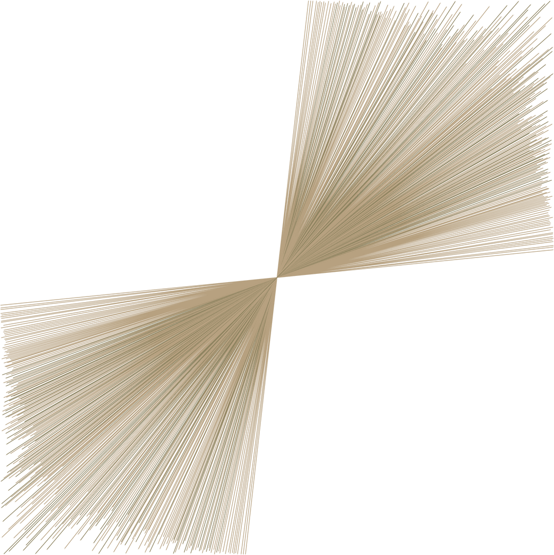 Abstract X-Shaped Radial Lines on Transparent Background